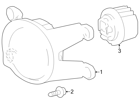 2025 Toyota Grand Highlander Fog Lamps Diagram