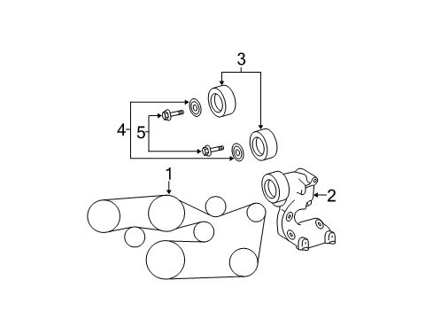 2006 Toyota Avalon Belts & Pulleys Diagram