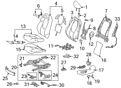 2024 Toyota Corolla Lumbar Control Seats Diagram