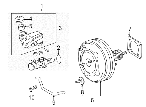 2018 Toyota Avalon Hydraulic System - Brakes Diagram 2 - Thumbnail