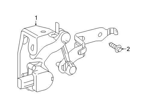 2017 Toyota Prius Prime Ride Control Components Diagram