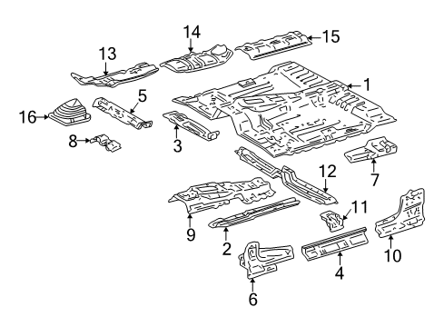 2003 Toyota Tundra Floor Diagram 2 - Thumbnail