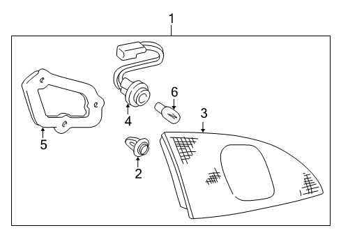 2001 Toyota Corolla Backup Lamps Diagram