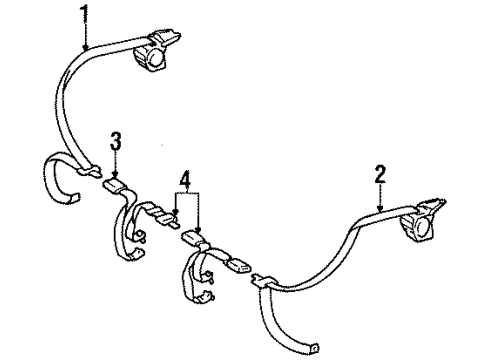 1996 Toyota Tercel Rear Seat Belts Diagram