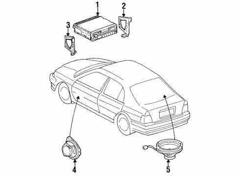 1996 Toyota Tercel Sound System Diagram