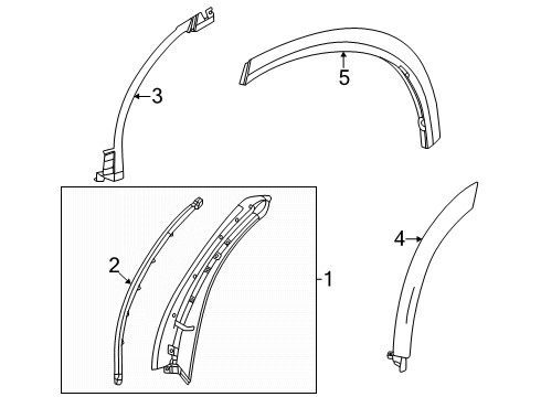 2025 Toyota Crown Signia Exterior Trim - Quarter Panel Diagram