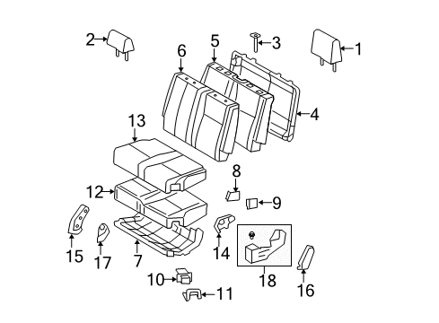 2011 Toyota Tundra Hinge Cover, Gray, Passenger Side Diagram for 71485-0C010-B0