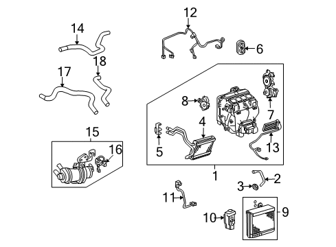 2010 Toyota Camry Harness Assembly, Air Conditioner, Front Diagram for 82212-06121