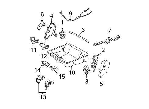 2005 Toyota Sequoia Tracks & Components Diagram 2 - Thumbnail