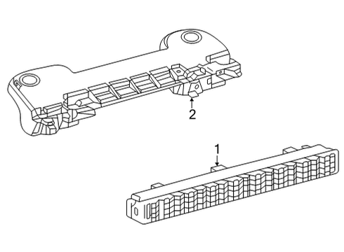 2025 Toyota Corolla Cross High Mount Lamps Diagram