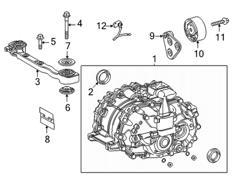 2025 Toyota Highlander Axle & Differential - Rear Diagram 2 - Thumbnail