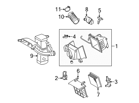 2013 Toyota Sienna Air Intake Diagram