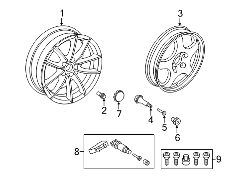 2025 Toyota GR Supra Wheels Diagram