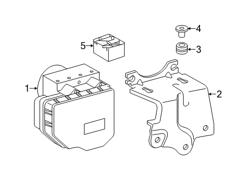 2015 Toyota RAV4 ABS Components Diagram