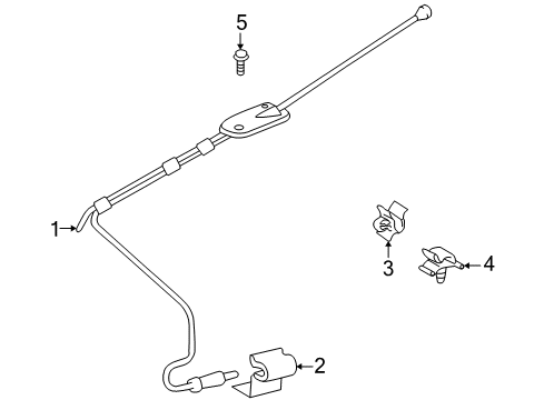 2000 Toyota RAV4 Antenna & Radio Diagram