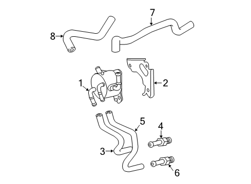 2017 Toyota Camry Trans Oil Cooler - Belts Diagram 2 - Thumbnail