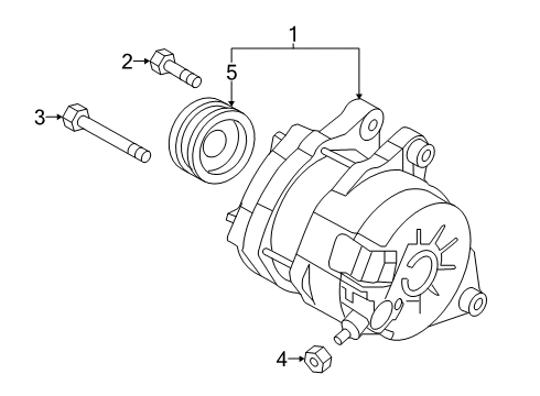 2020 Toyota Yaris Voltage Regulator Diagram for 27700-WB001