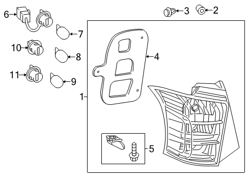 2014 Scion iQ Tail Lamps Diagram