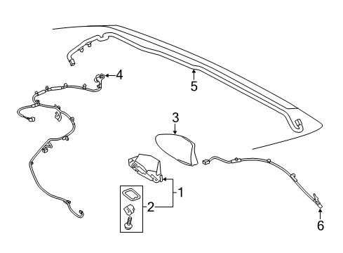 2020 Toyota C-HR Antenna & Radio Diagram 2 - Thumbnail