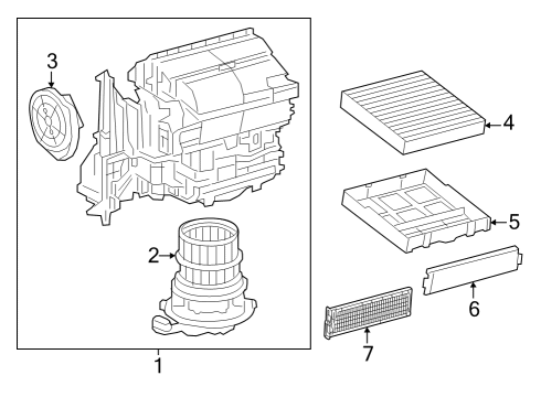 2025 Toyota Crown Blower Motor & Fan Diagram