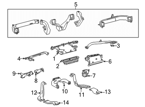 2025 Toyota Tundra Ducts Diagram