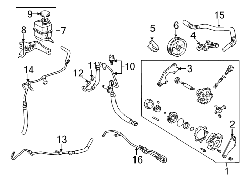 2000 Toyota Solara P/S Pump & Hoses Diagram 3 - Thumbnail