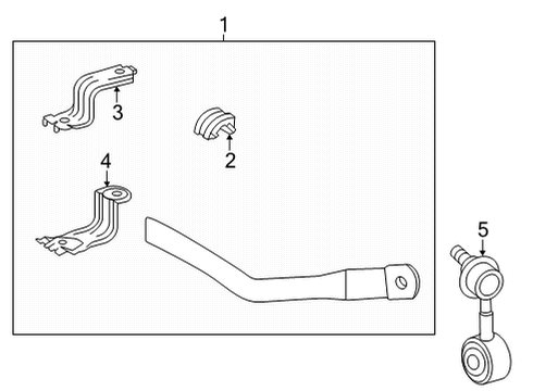 2025 Toyota Tundra Stabilizer Bar & Components Diagram 2 - Thumbnail