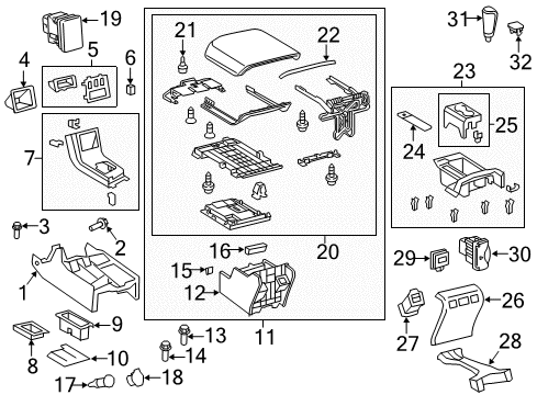 2012 Toyota Tundra Center Reinforcement Bolt, Front Diagram for 90080-11353