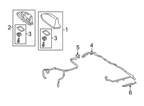 2020 Toyota Mirai Antenna & Radio Diagram
