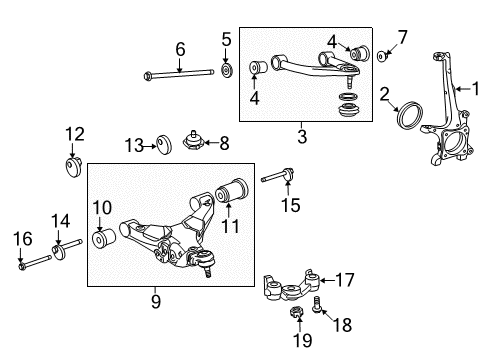 2015 Toyota Tundra Front Suspension Components Diagram 2 - Thumbnail