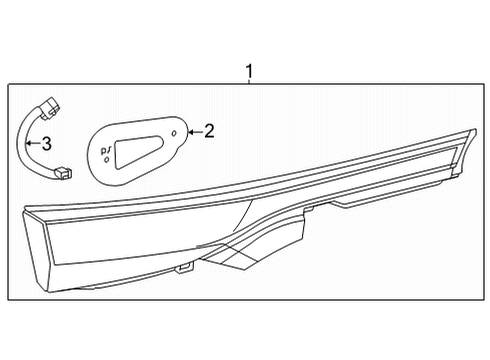 2025 Toyota Mirai Combination Lamps Diagram