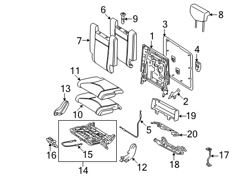 2007 Toyota RAV4 Third Row Seats Diagram