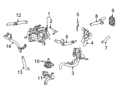 2020 Toyota Mirai Heater Components Diagram