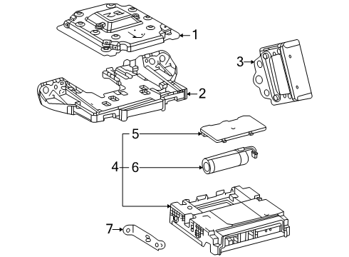 2025 Toyota Crown Signia Communication System Components Diagram