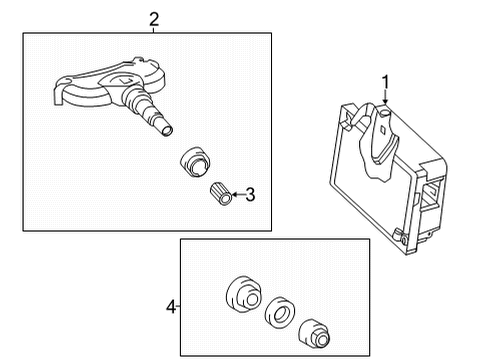 2025 Toyota Highlander Tire Pressure Monitoring Diagram
