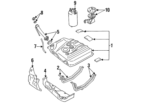 1992 Toyota Cressida Fuel Gauge Sending Unit Diagram for 83320-80111