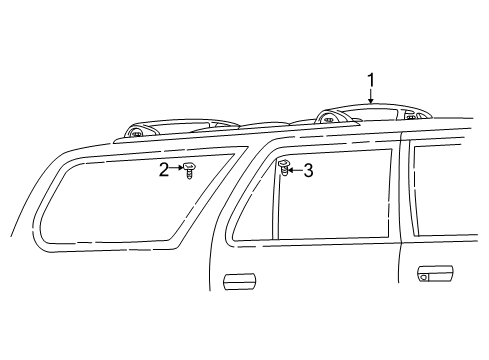 1999 Toyota 4Runner Luggage Carrier Diagram 2 - Thumbnail