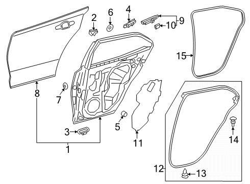 2020 Toyota Corolla Door & Components Diagram 3 - Thumbnail