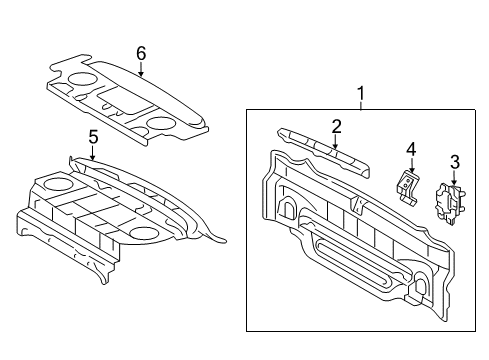 2012 Toyota Camry Rear Body Diagram 2 - Thumbnail