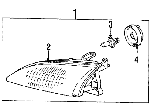 1997 Toyota Paseo Bulbs Diagram
