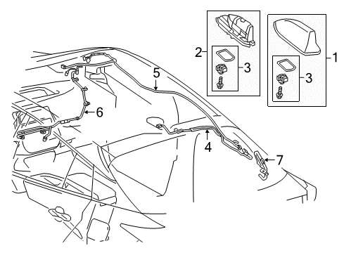 2017 Toyota Prius Prime Antenna & Radio Diagram