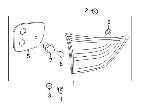 2019 Toyota Sienna Bulbs Diagram 5 - Thumbnail