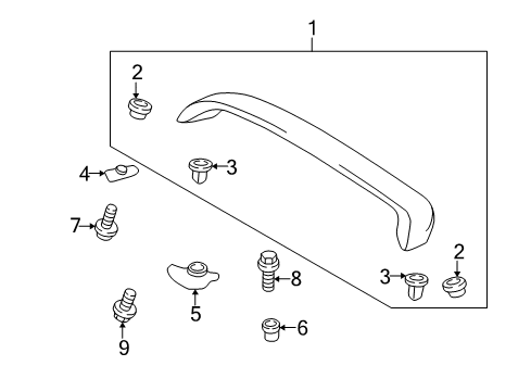2004 Toyota Echo Rear Spoiler Diagram