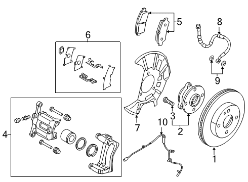 2019 Toyota Yaris Anti-Lock Brakes Diagram