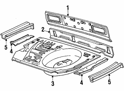 1985 Toyota Celica Extension Panel, Driver Side Diagram for 58314-14110
