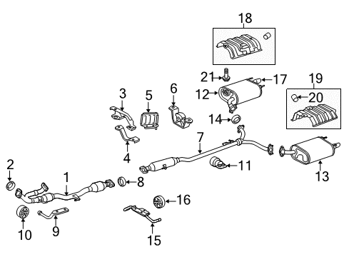 2012 Toyota Camry Exhaust System Diagram 3 - Thumbnail