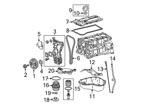2011 Toyota Camry Engine Parts Diagram 2 - Thumbnail