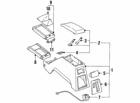 1994 Toyota 4Runner Check Arm, Driver Side Diagram for 58964-30040