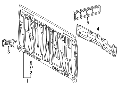 2024 Toyota Tacoma Back Panel Diagram 2 - Thumbnail