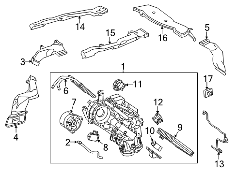 2017 Toyota Highlander Auxiliary Heater & A/C Diagram